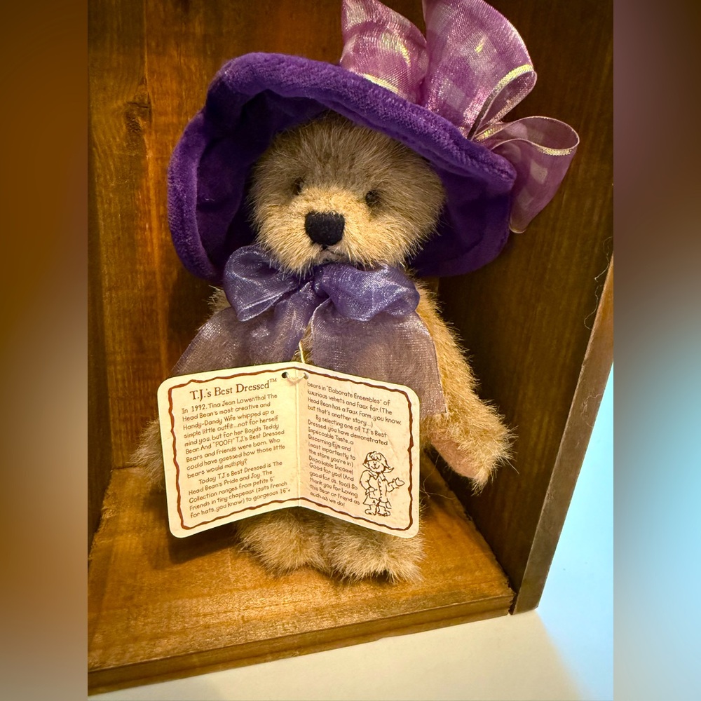 Gen-yoo-wine BOYDS Bears “BERNADETTE DEBEARVOIRE” - Picture 2 of 10